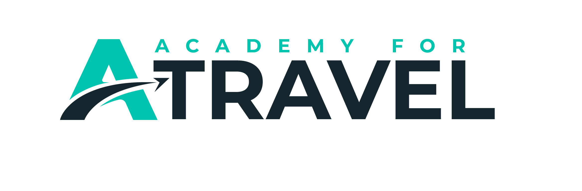 Academy for Travel horizontal logo for light backgrounds